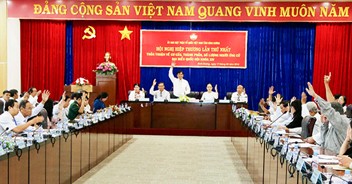 Первая консультативная конференция по подготовке к выборам в НС СРВ 14-го созыва